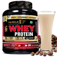 MuscleXP 100% Whey Protein - 2Kg (4.4 lbs), Double Rich Chocolate - The New Whey Standards