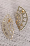 Tribal Cutout Fan Earrings