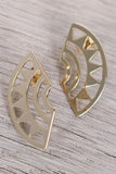 Tribal Cutout Fan Earrings