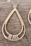 Wire-Wrapped Teardrop Drop Earrings